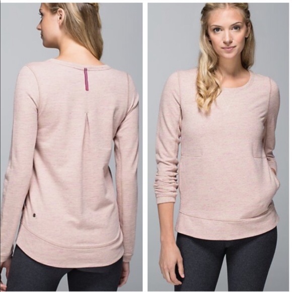 lululemon athletica Sweaters - Lululemon EXHALATION Long sleeve Pullover Sz 12